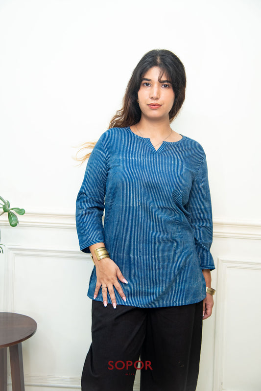 Nila : Indigo Short Kurti