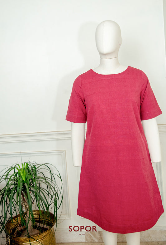 Ponduru Cotton Boat Neck Dress